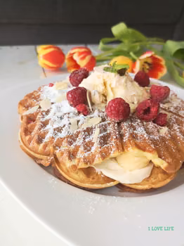 Wafle z bananami