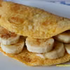 Razowy omlet z bananem i cynamonem