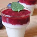 Panna cotta z musem śliwkowym