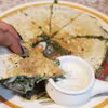 Quesadilla ze szpinakiem i fetą