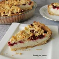 Tarta sernikowa z malinami