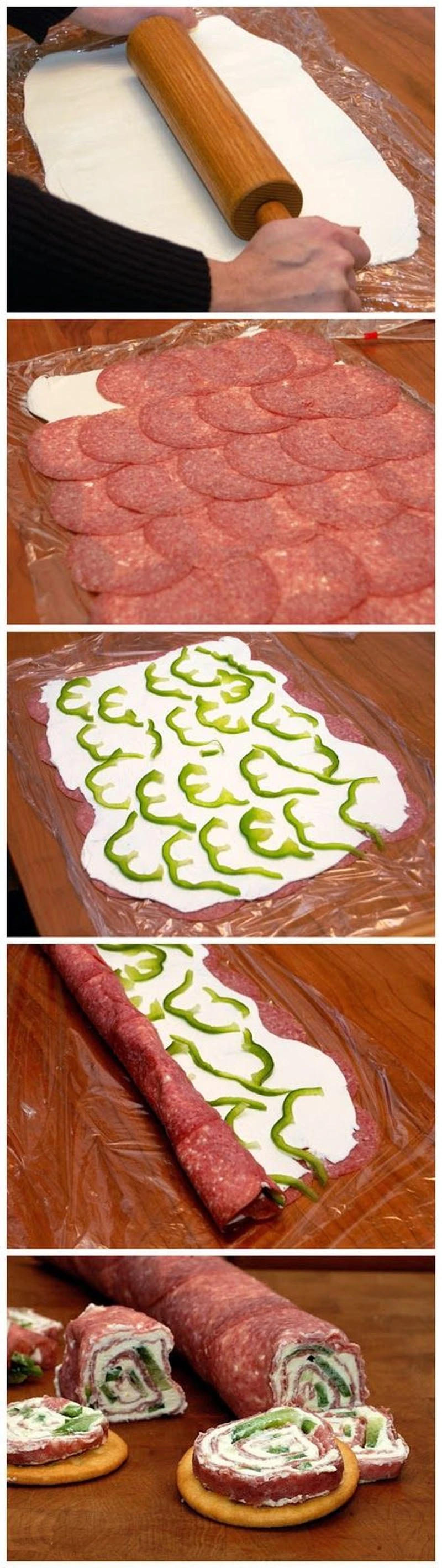 Rolada z salami i serem