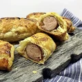 Kiełbaski w cieście francuskim