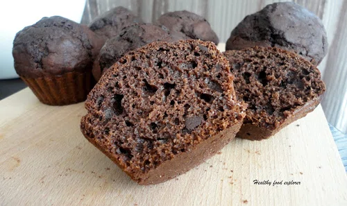 Fit muffinki czekoladowe