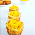 Serniczki z mango na razowym spodzie bez cukru
