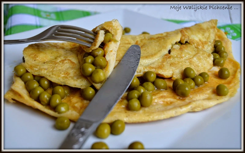 Omlet z groszkiem
