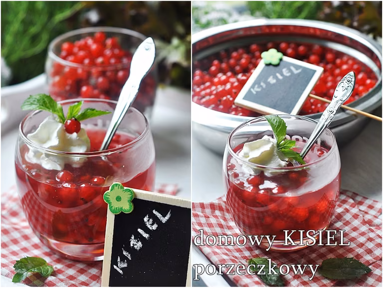 Domowy kisiel porzeczkowy