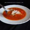 Pomysł na obiad Zupa pomidorowo-dyniowa bez zabielania ( z ryżem )