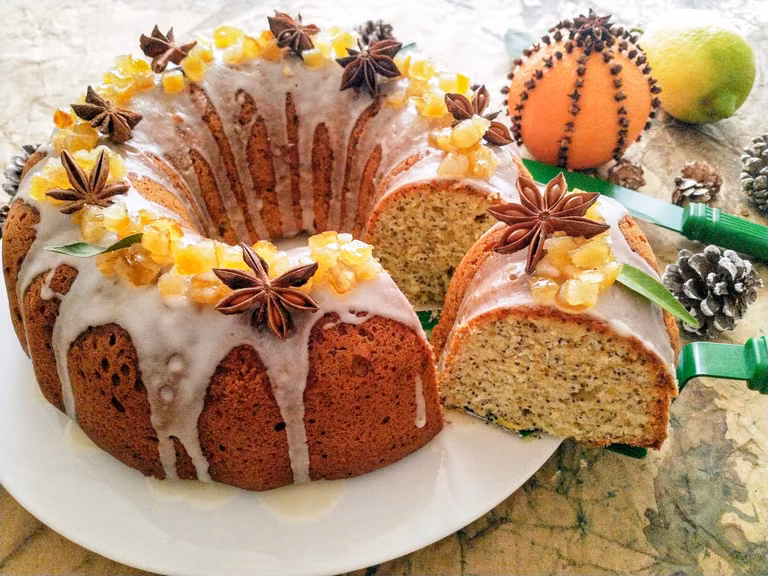 Babka cytrynowo-pomarańczowa z makiem