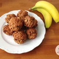 Muffinki bananowe z masłem orzechowym (bez jajek i mleka)