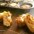 Muffinki z mięsa mielonego z dwoma farszami