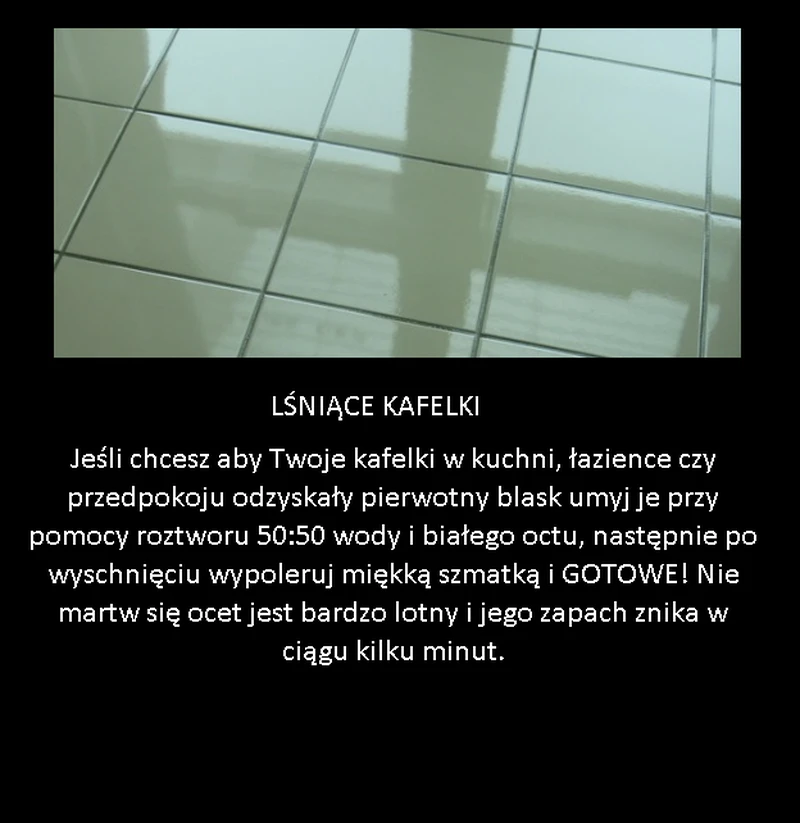 Trik na lśniące kafelki!