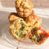 Muffiny ze szpinakiem i papryką