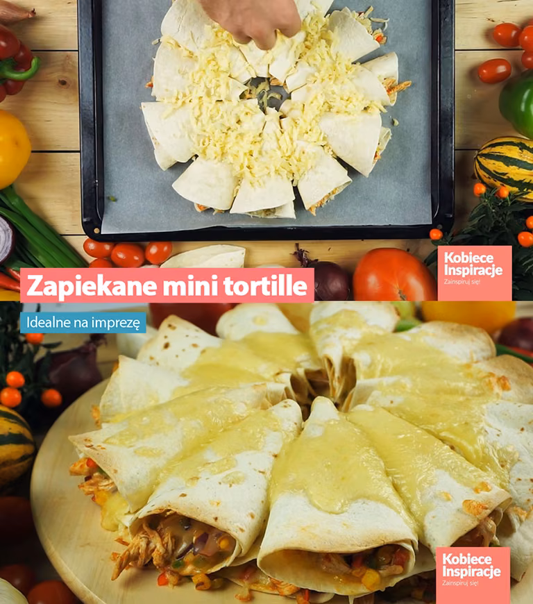 Zapiekane mini tortille - idealne na imprezę