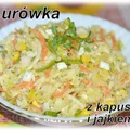 Surówka z białą kapustą i jajkiem