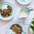 Crumble z rabarbarem
