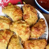 Pieczone pierogi z mięsem mielonym, kukurydzą!