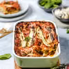 Wegetariańska lasagne z gorgonzolą i szpinakiem z porem