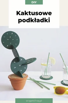 DIY Kaktusowe podkładki pod kubek