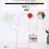 DIY Druciany kaktus na biurko