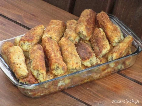 Paluszki ziemniaczane z pieczarkami
