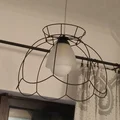 Żyrandol ze starego abażura