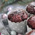 MUFFINY PIERNIKOWE Z POWIDŁAMI