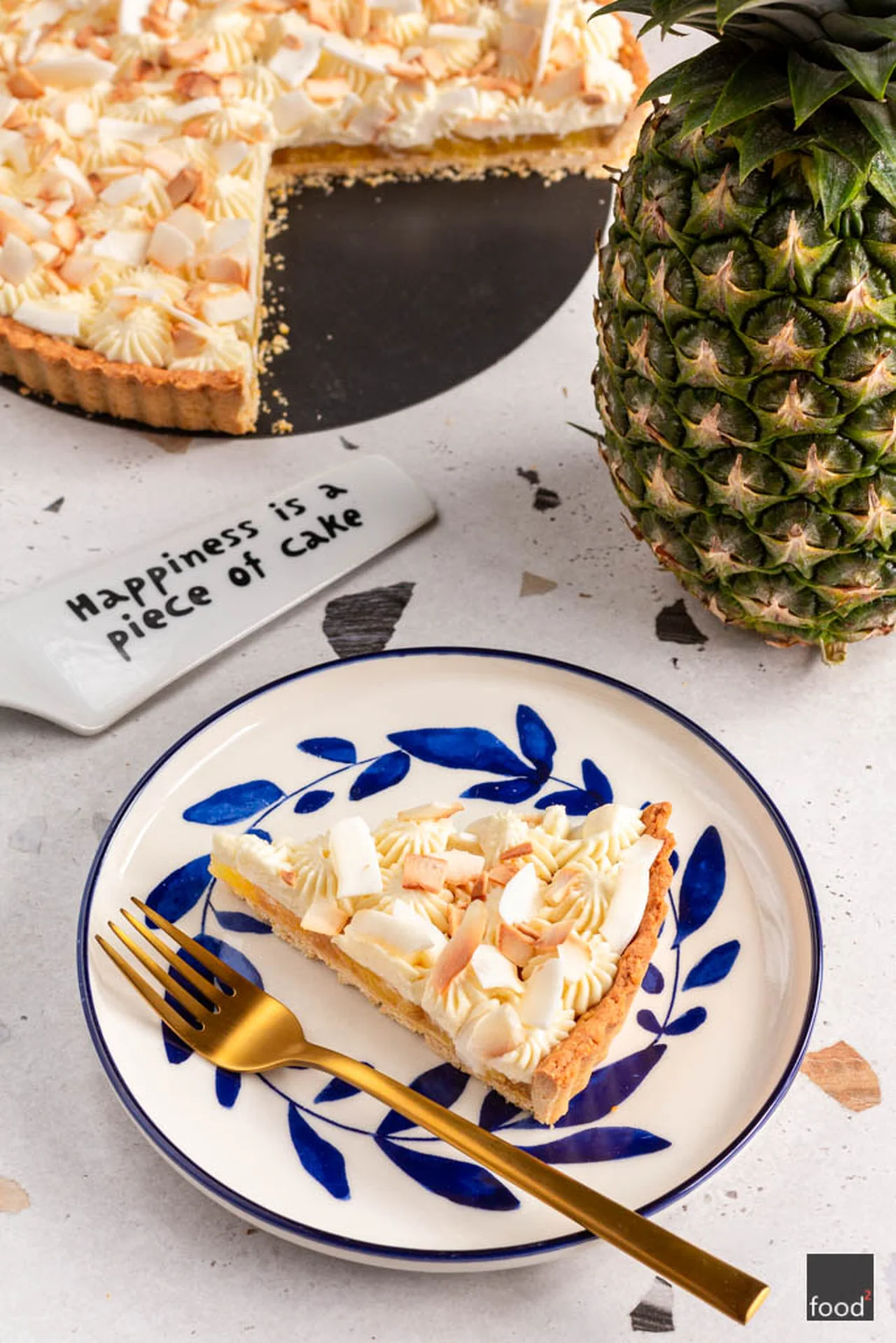 Tarta piña colada