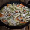 Zapiekanka makaronowa z patelni z kurczakiem