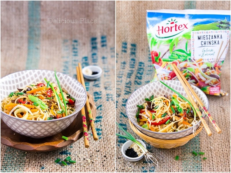 Chow mien z mieszanką chińską