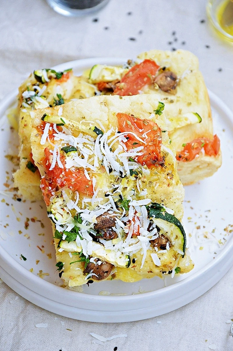 Focaccia z warzywami