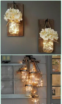 DIY- lampiony z kwiatami