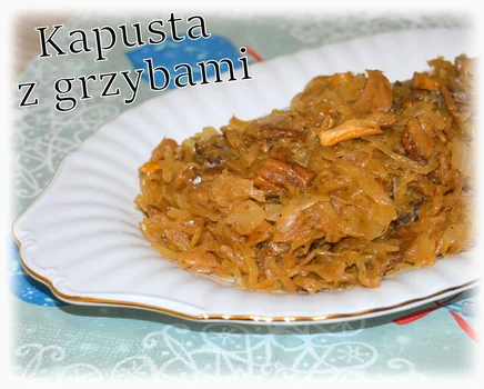 Wigilijna kapusta z grzybami