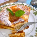 Szarlotkowy omlet z aromatyczną zieloną herbatą