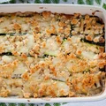 Zapiekanka z cukinią, tuńczykiem i mozzarellą
