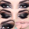 Wieczorowy makeup, bardzo odważny