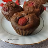 Muffinki czekoladowe z malinami