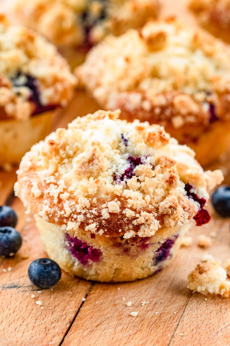 Najlepsze muffiny z borówkami (7 składników)