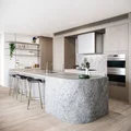 Kamienna wyspa w kuchni