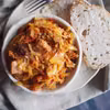 Mięsny bigos z grzybami
