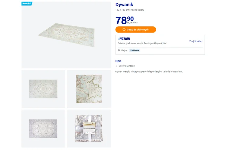 Zdjęcie Dopiero co się pojawił w ofercie Action, a już robi furorę! Ten dywan za 78 zł odmieni nudne wnętrze - styl premium na grosze #1