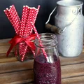 Pyszne Smoothie jabłkowe z borówkami, pomarańczą i siemieniem lnianym