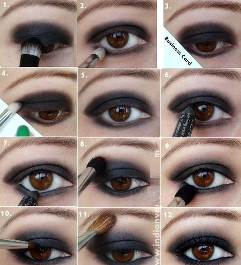 Piękny smokey eye