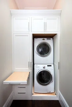 Minimalna pralnia- zagospodarowanie przestrzeni