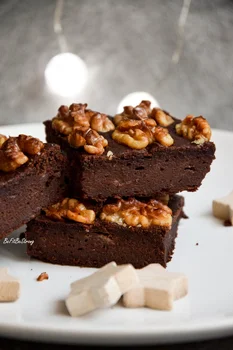 Owsiane brownie z orzechami włoskimi FIT