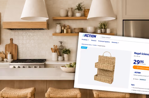 Ten regał z Action za 29,95 zł wygląda jak dekoracja z Pinteresta. Klienci już wykorzystują go w kuchni i łazience