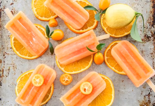 LODY POMARAŃCZOWE NA PATYKU
