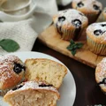 Muffinki na maślance z białą czekoladą.