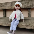 Nowe spodnie i nowy sweterek i czapeczka dla Rozalki