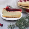 Świąteczny sernik z żurawiną